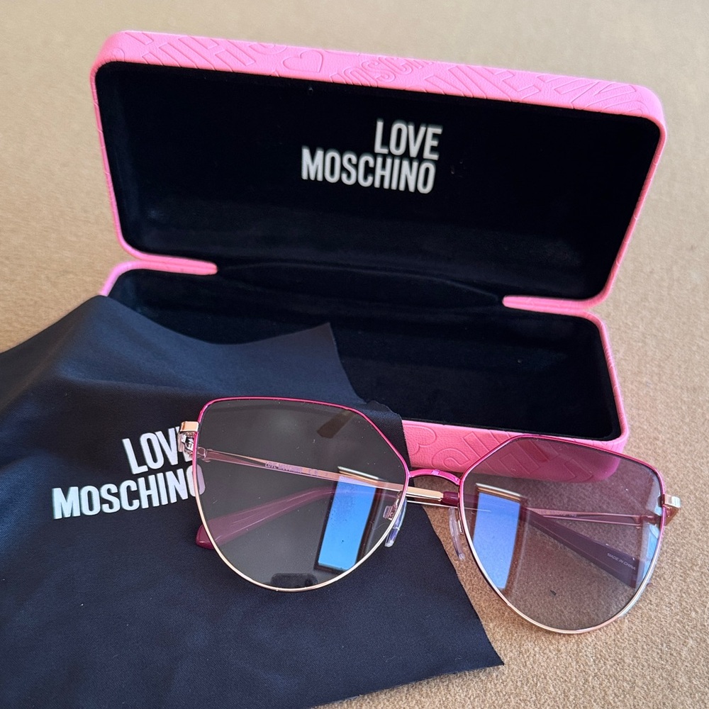 Love Moschino Pink Gradient Frame Sunglasses